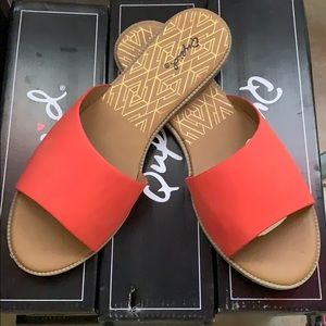 Orange sandals super comfortable